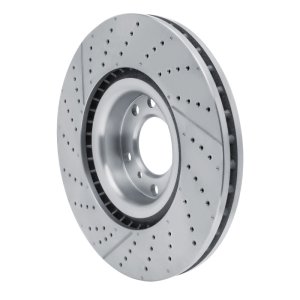 Mercedes-Benz G63 AMG Brake Rotor (1) - Front - R1 Concepts - Drilled and Slotted - `13-`18